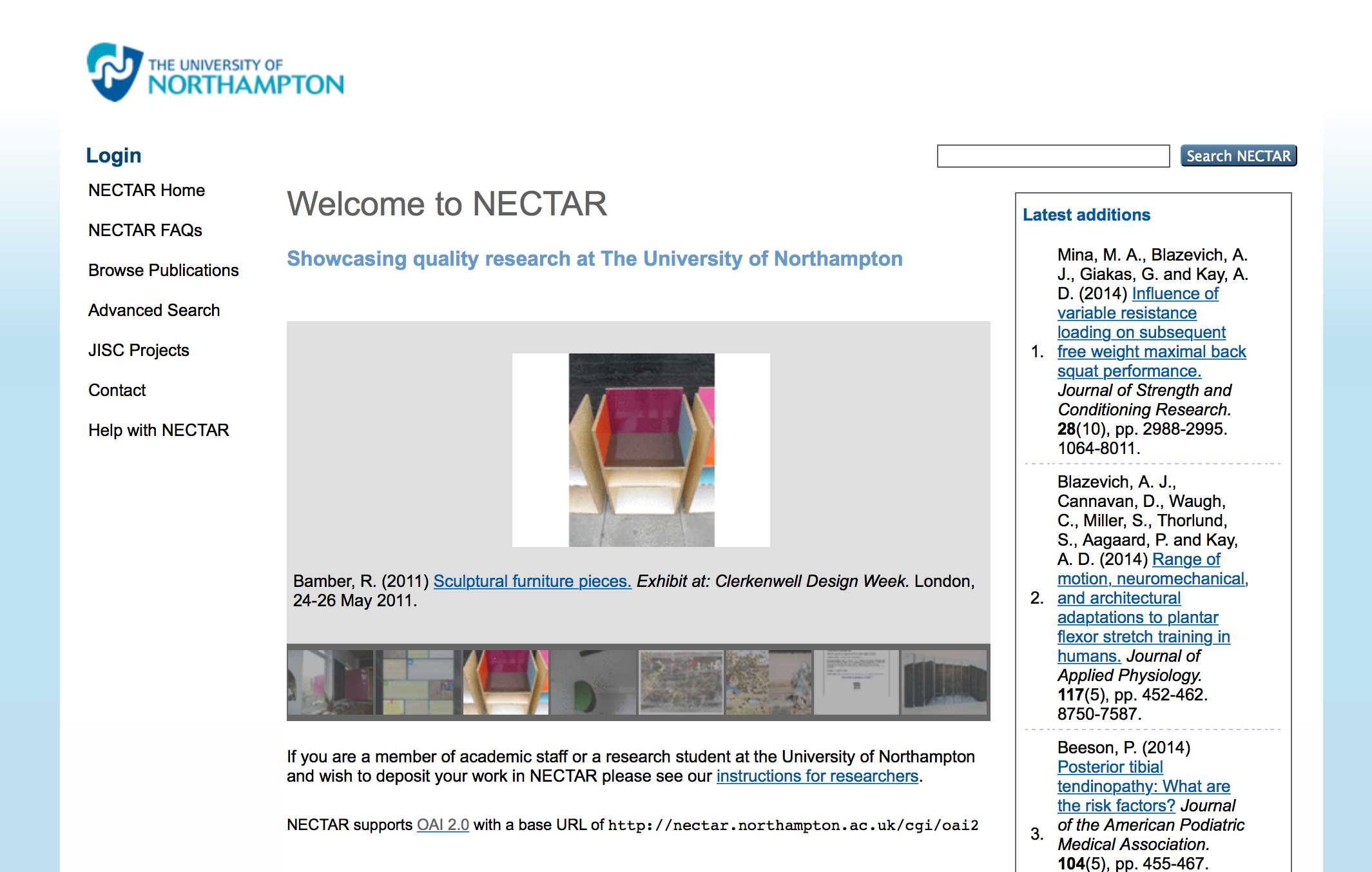 The Nectar Homepage
