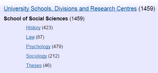 Browse by school on NECTAR